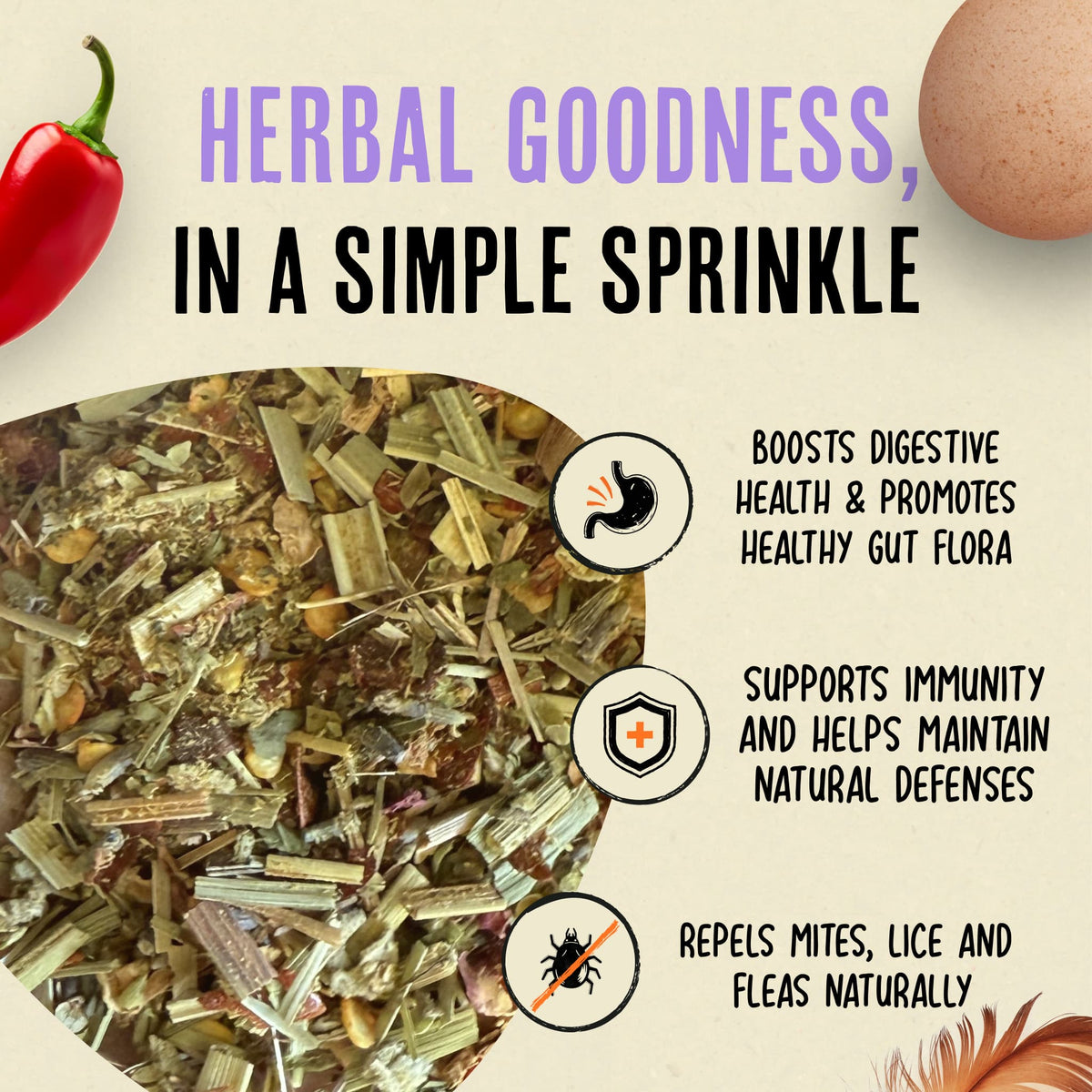 Nesting Herbs - Control Odors & Keep Coops Mite & Lice-Free